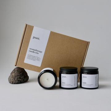 Aromatherapy Candle Trio | BACK IN STOCK END OF OCTOBER - Poet Botanicals