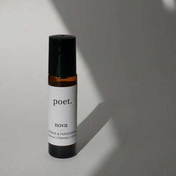 Therapeutic Perfume Roller | NOVA ~ JASMINE & MANDARIN - Poet Botanicals