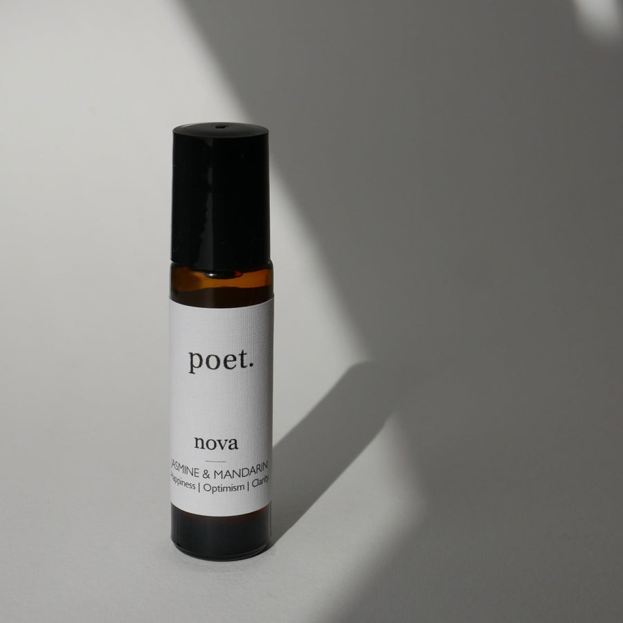 Therapeutic Perfume Roller | NOVA ~ JASMINE & MANDARIN - Poet Botanicals