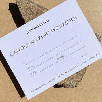 Gift a unique experience with our Workshop Gift Vouchers - Poet Botanicals